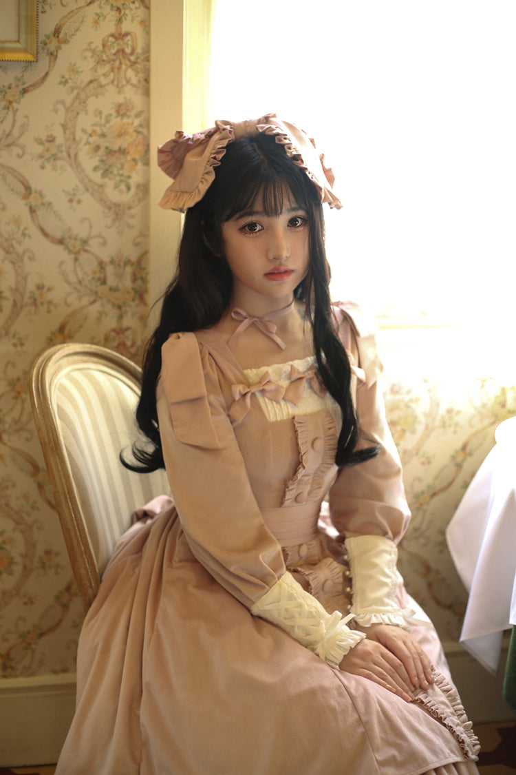 Sweet Wood - Annie's Gift - Elegant Velvet Lolita OP Dress