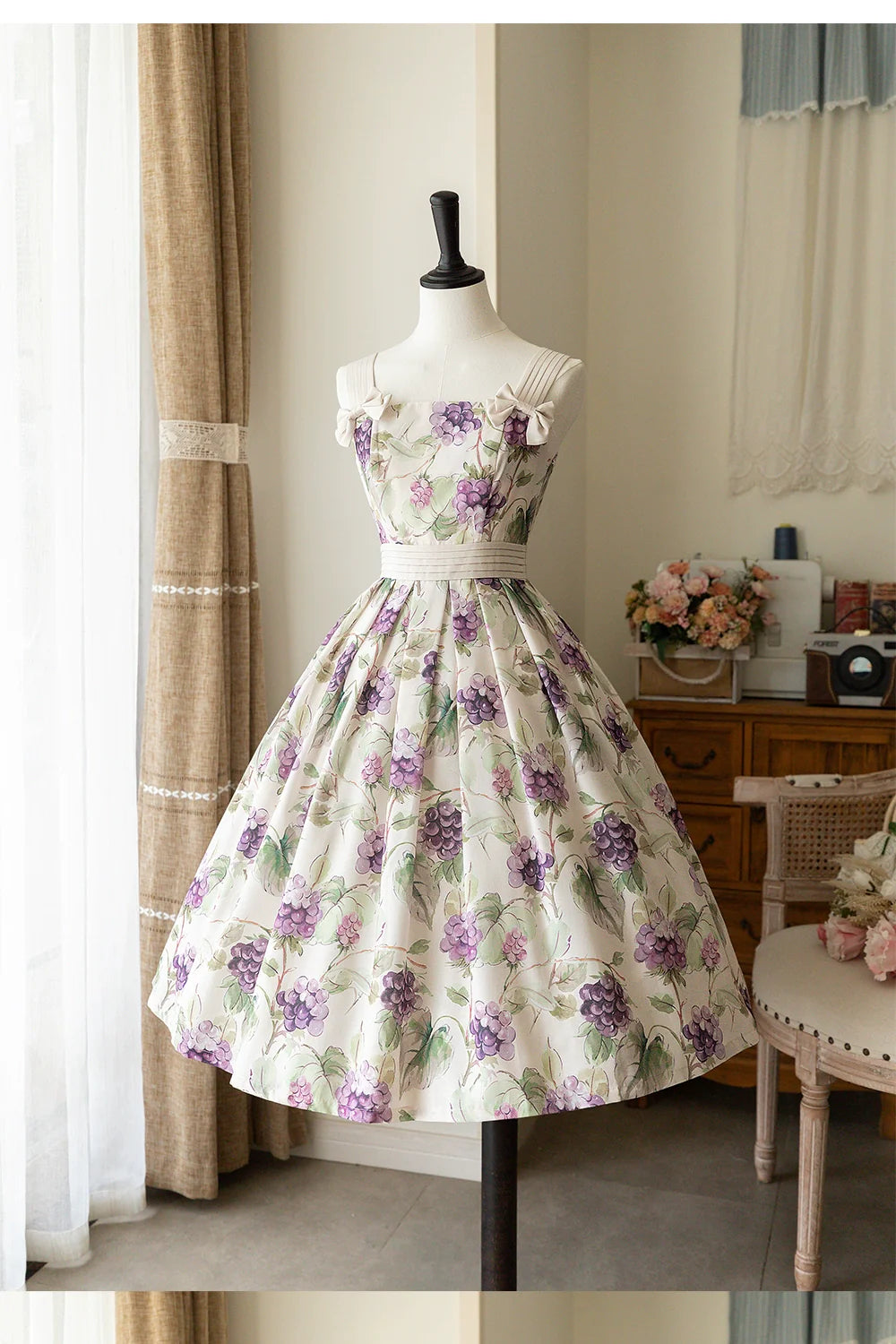 Forest Wardrobe - Forest Holiday - Elegant Lolita Foral Print JSK Dress Multicolors