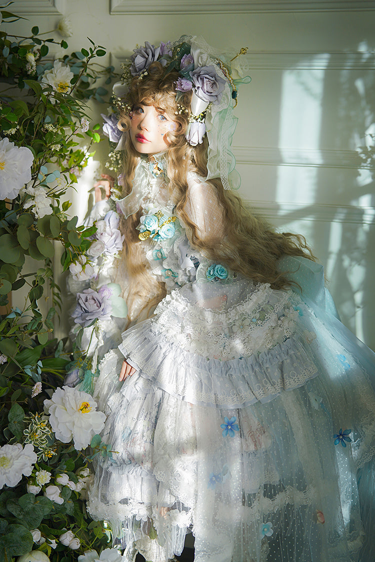 Youpairui - Sylph - Classic Lolita Tea Party Green Jumper Dress