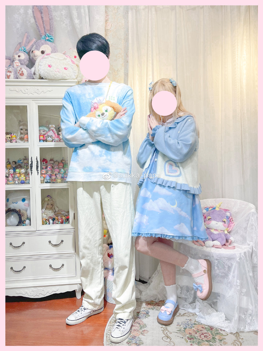 MIST - Beating Heart - Sweet Lolita Thick Sweater Coat Puff Sleeve