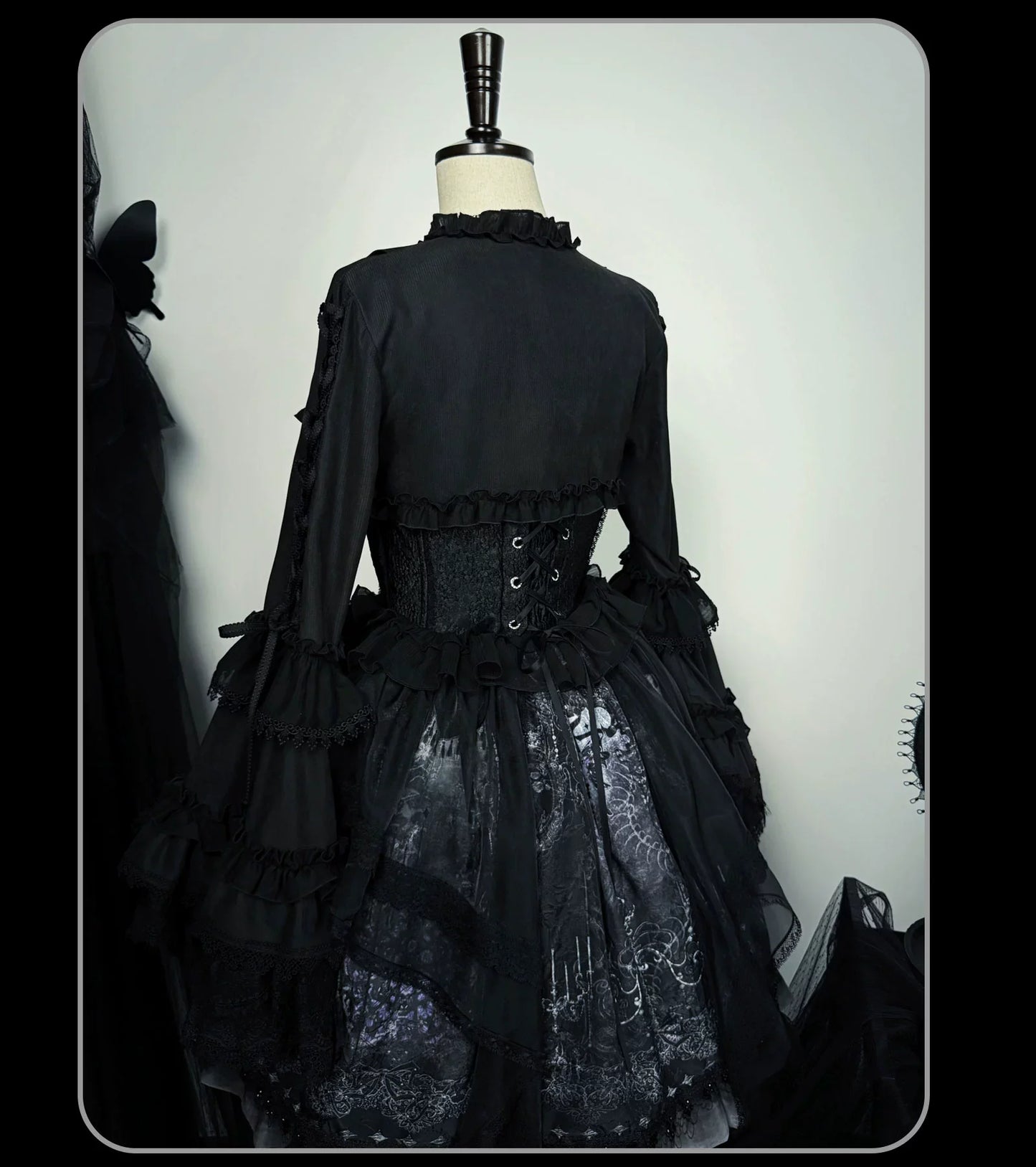 Susin Lolita - Bone-Eroded Butterfly - Gothic Lolita JSK & SK Set