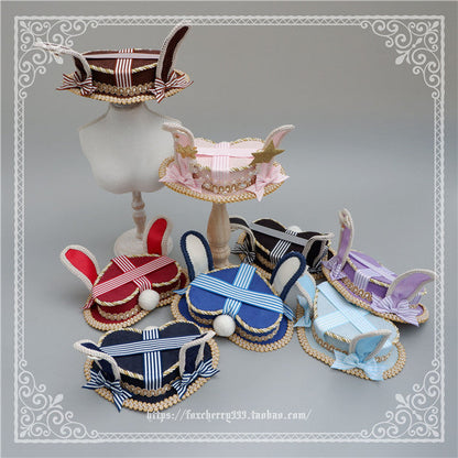 Fox Cherry - Lolita Rabbit Ears Top Hat Multiple colors