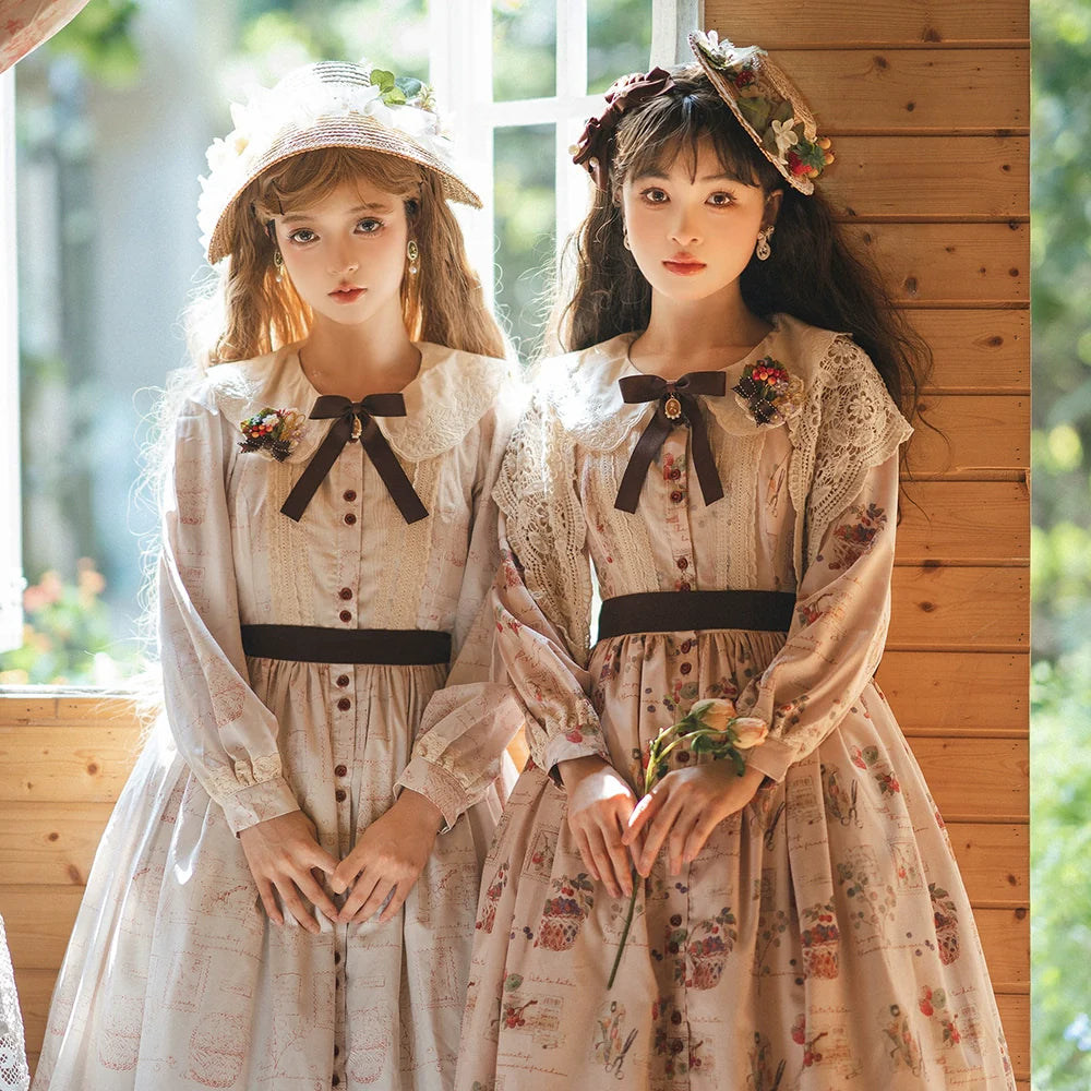 Miss Point - Forest Lolita Small Straw Hat Clip KC Accessory