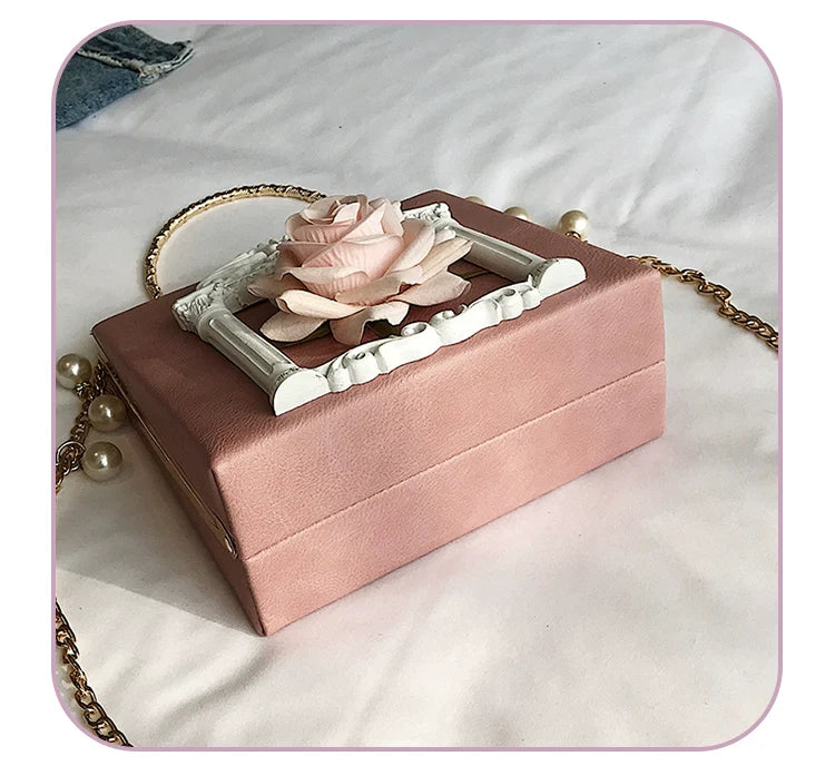 Prime Sister - Gothic Lolita Retro Bag Baroque Square Crossbody Bag