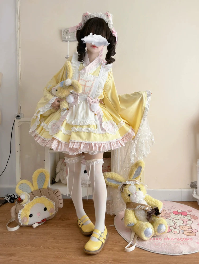 Hanguliang - Sweet Meow Nurse - Maid Lolita Skirt Set Kawaii Lolita Dress