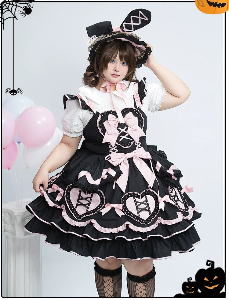Chubby Cat Diary - Icing Sugar Gift Box - Plus Size Sweet Lolita JSK Dress Set