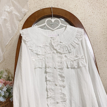 MIST - Sweet Lolita Blouse Doll Collar Multicolor