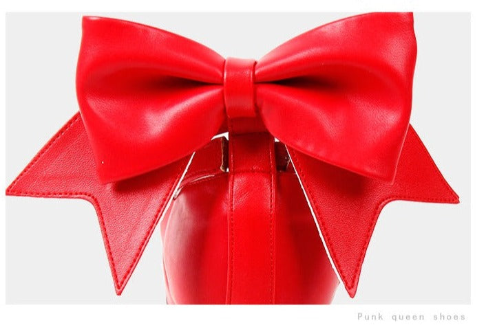 Angelic imprint - Elegant Lolita Shoes Princess Bowknot Lolita Heels Shoes