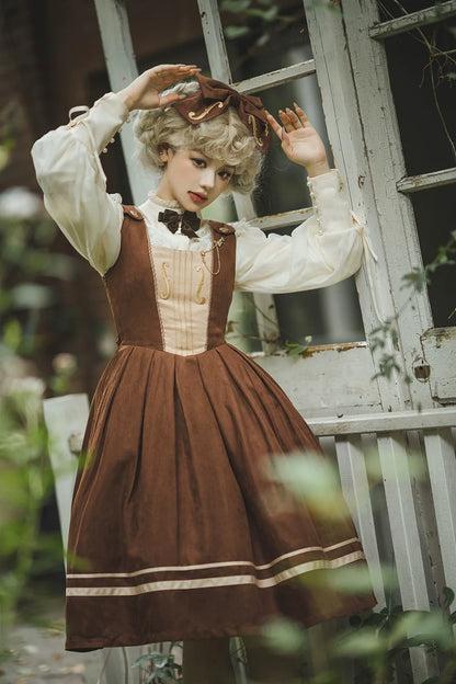 Miss Point - Customized Lolita Jumper Dress - Elegant College Lolita JSK