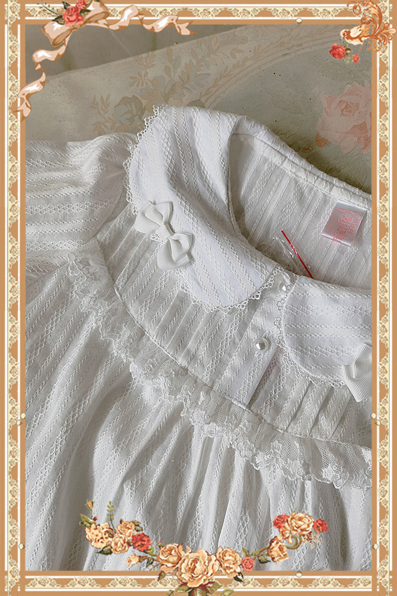 Infanta - Doll Lolita Cotton Short Sleeve Blouse