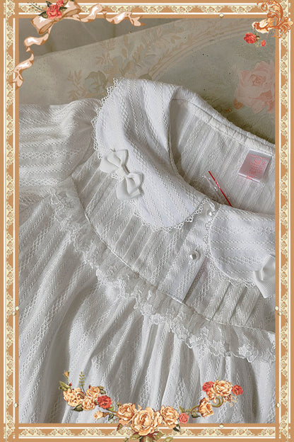 Infanta - Doll Lolita Cotton Short Sleeve Blouse