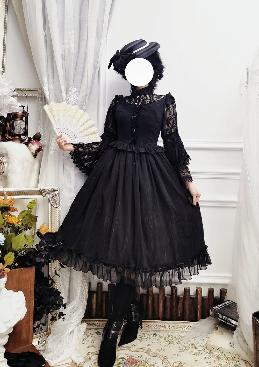 Miss point - Rhine Riverside - French Vintage Chiffon Lolita JSK