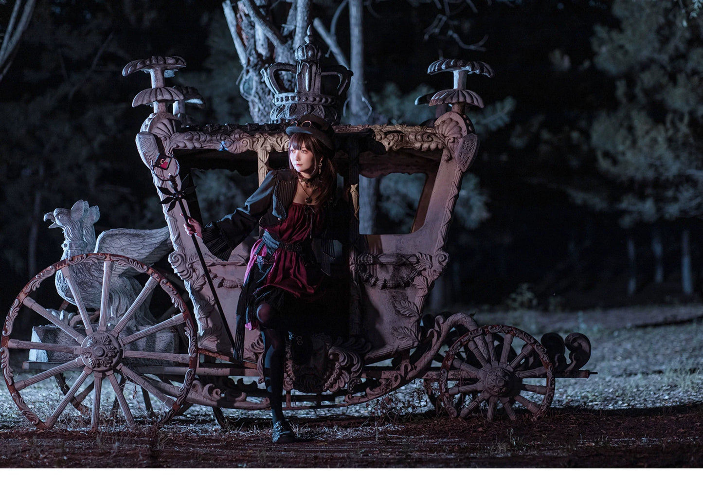 Mr. Yi's Steam Continent - Gothic Lolita Cardigan Long Sleeve Black Short Jacket