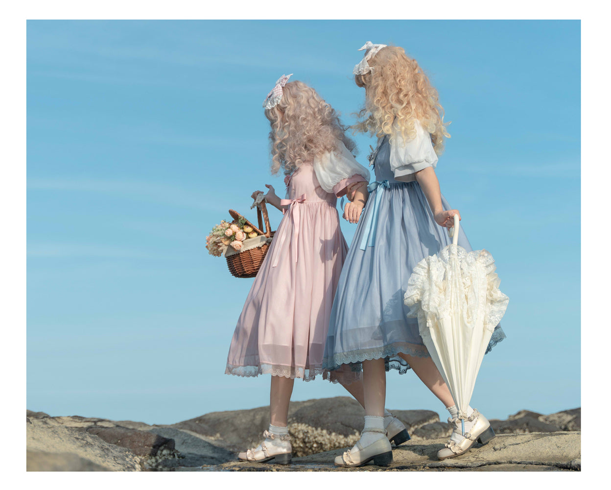 EESSILY - Afternoon Courtryard - Kawaii Lolita Summer Embroidery OP