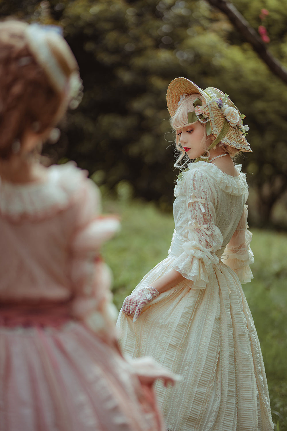 Miss Point - The Sally Gardens - Fish Bone High Waist Lolita Skirt