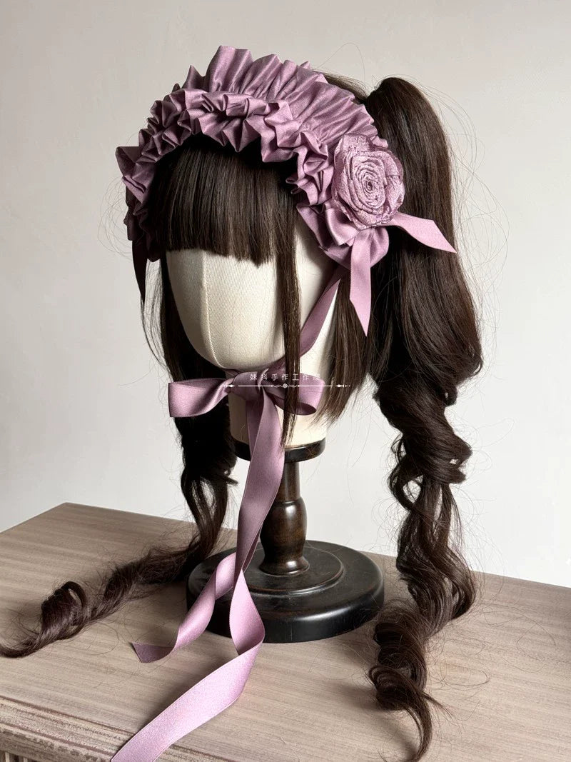 MAID - Elegant Lolita Hairband Bow Multiple Colors BNT