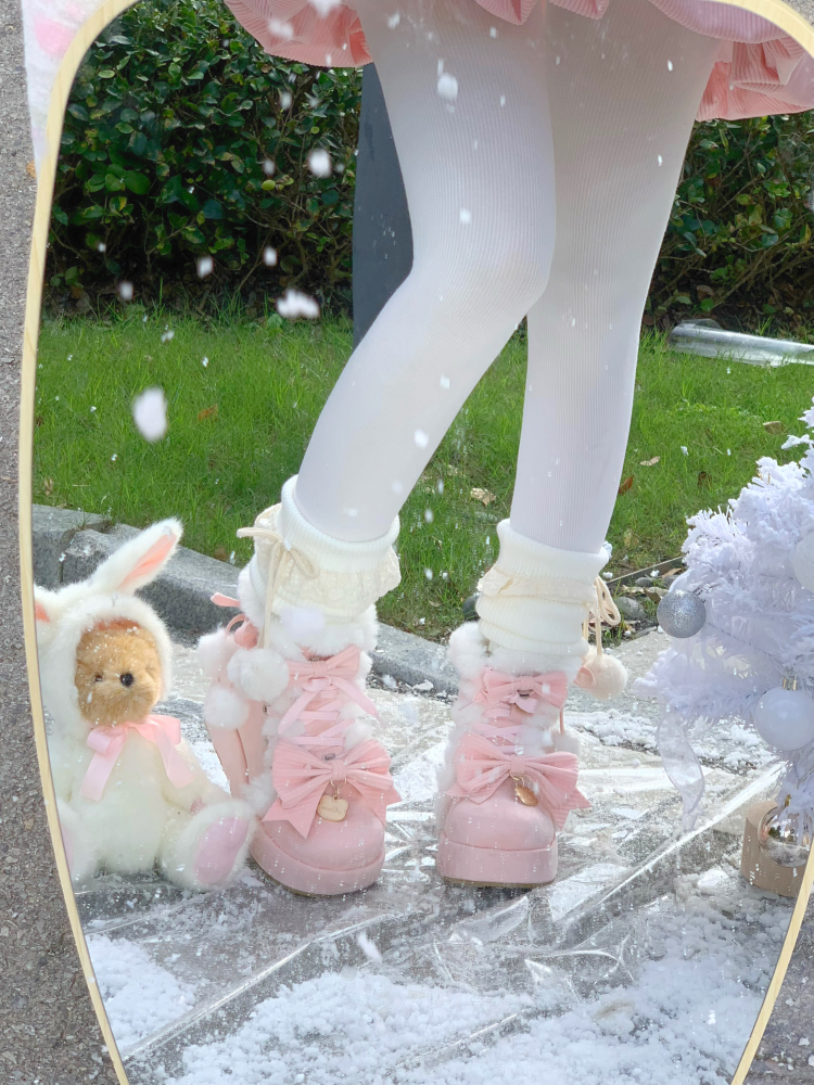 Aimee - Warm - Winter Sweet Lolita Snow Boots Thick Sole Fleece Shoes