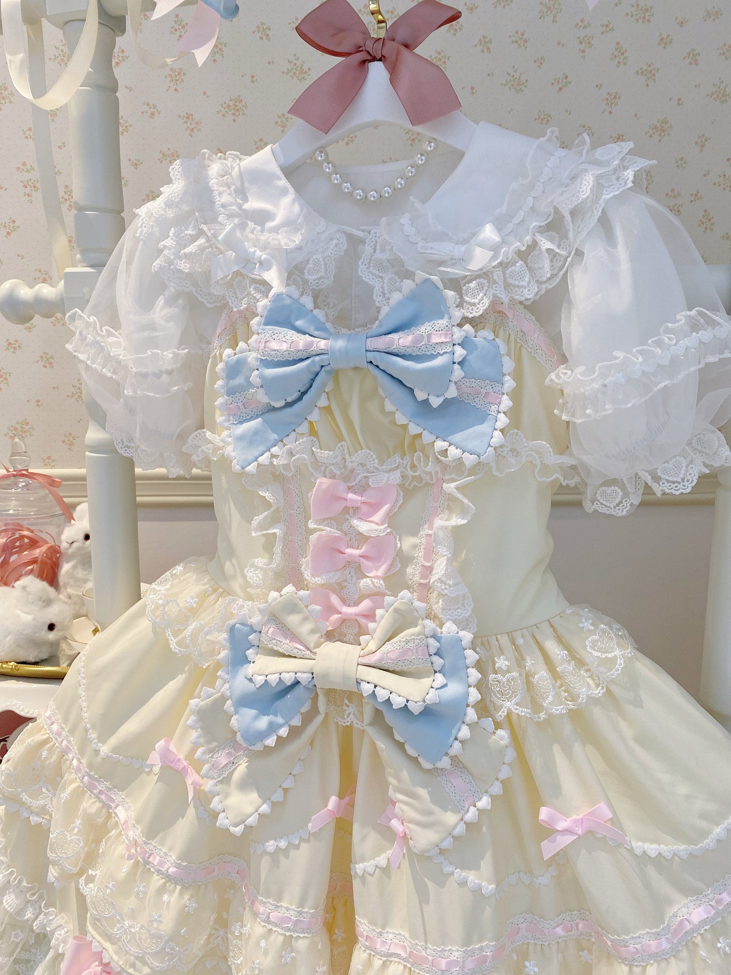 Sugar Girl - Sweet Lolita Shirt Summer Short Puffy Sleeved Blouse