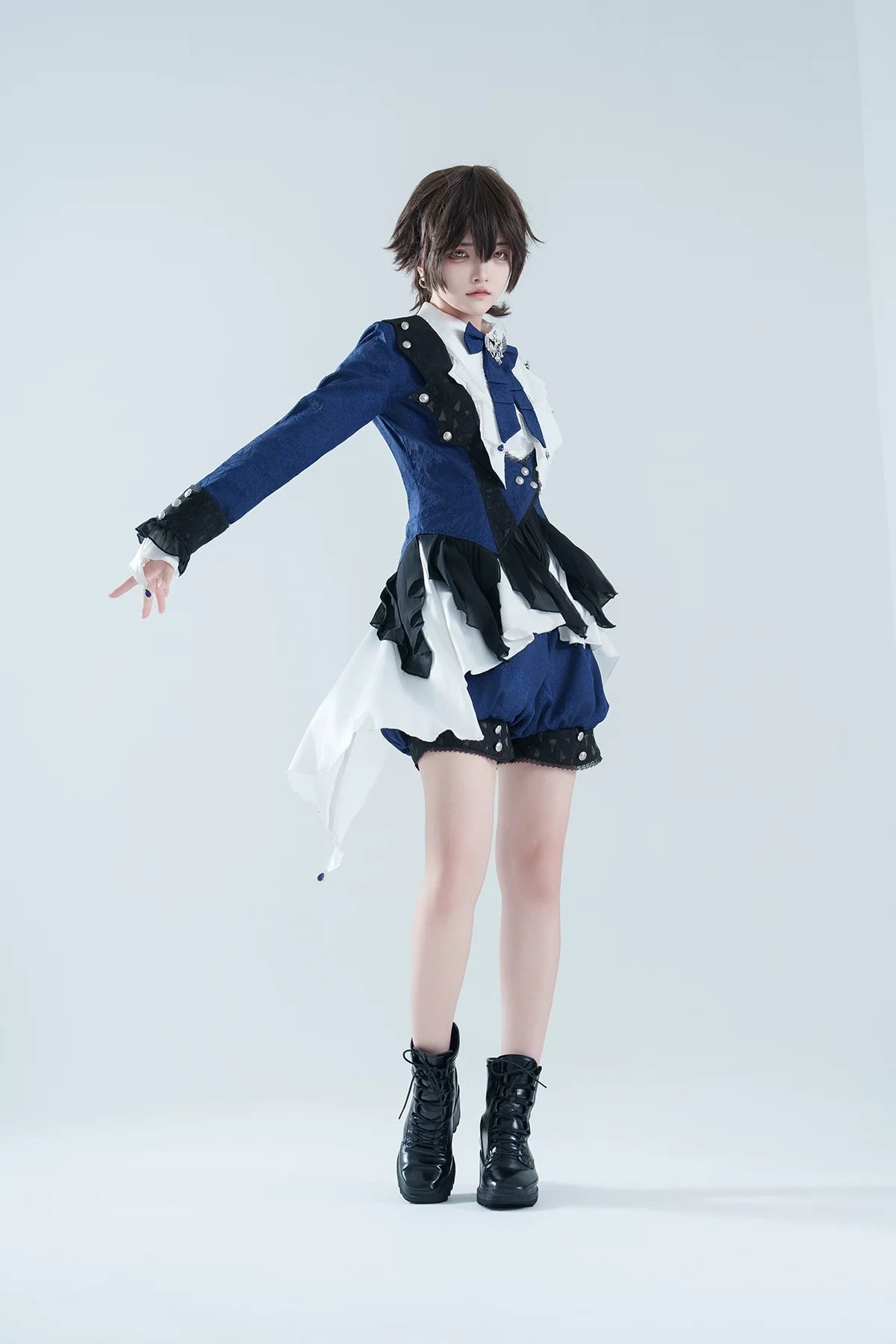 Xiongdoujiang - Chris' Son - Ouji Lolita Coat set, Irregular Hem Dress