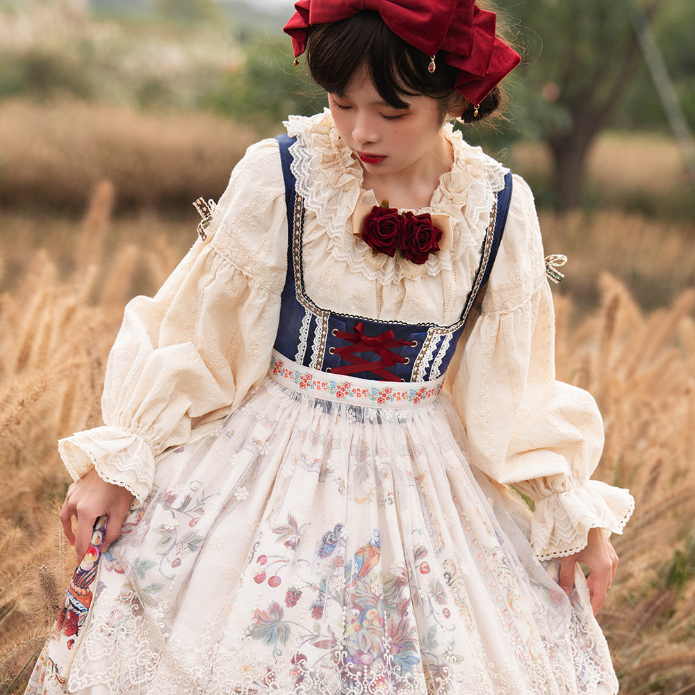 Miss Point - Rich Hymn - Lolita Bavarian Cotton Embroidered Blouse