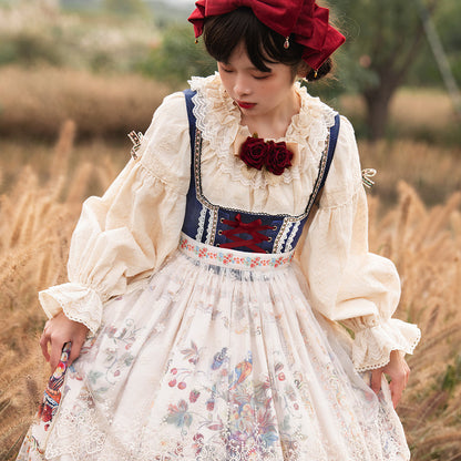 Miss Point - Rich Hymn - Lolita Bavarian Cotton Embroidered Blouse