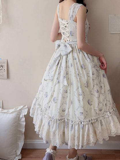 Miss Point - Customized Wood Rose 2.0 Elegant Vintage Jumper Dress