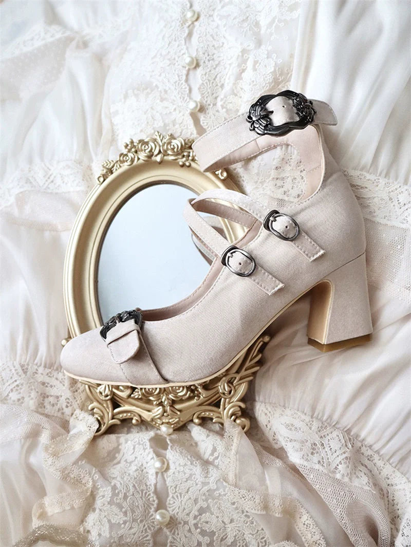 MR.Qiutian - Velia - Elegent Lolita Shoes CLA Thick Heel Shoes