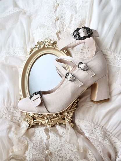 MR.Qiutian - Velia - Elegent Lolita Shoes CLA Thick Heel Shoes