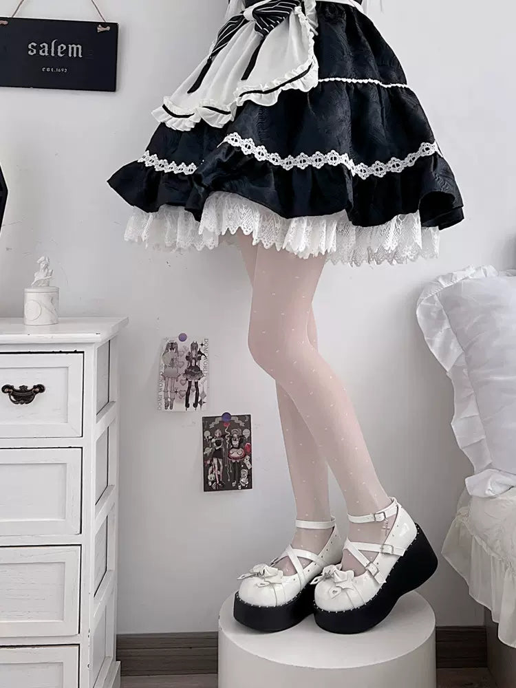 Bondora - Devil Cross - Punk Lolita Shoes Cross High Platforms Shoes