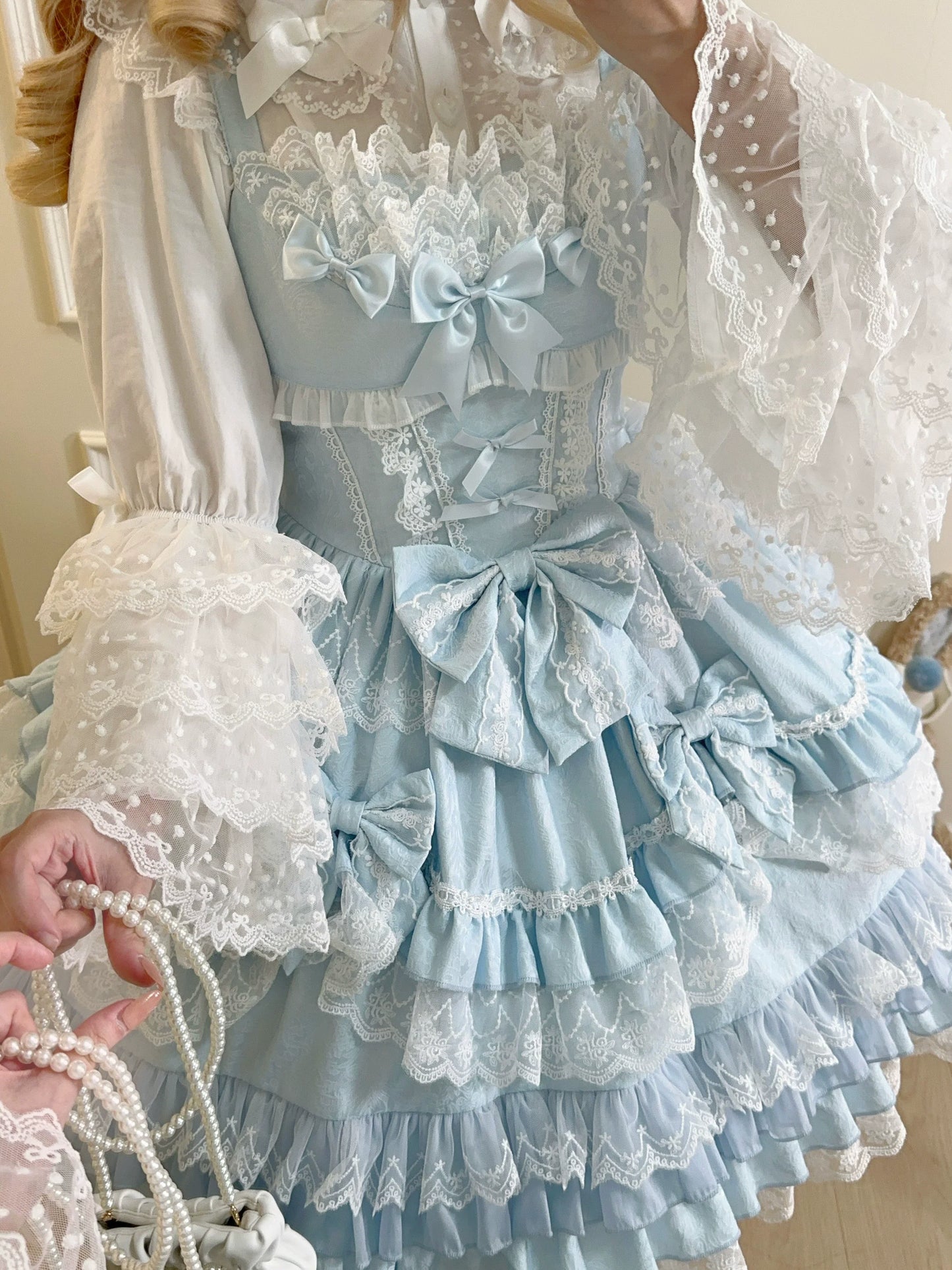 Sugar Girl - Flower Ode - Doll-like Sweet Lolita Jumper Dress