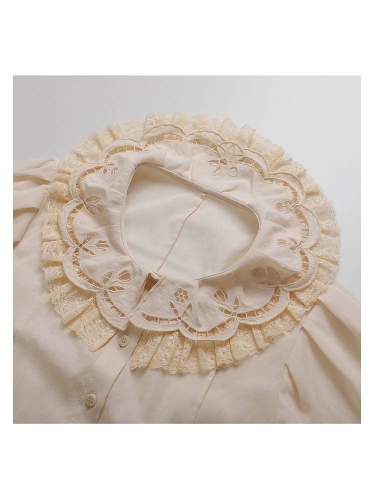 Thin embroidered shirt【s0000008752】