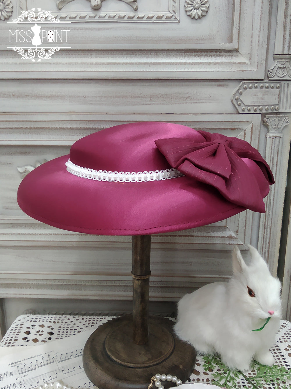 Miss point - Rhine Riverside - Summer Bow Lolita Top Hat