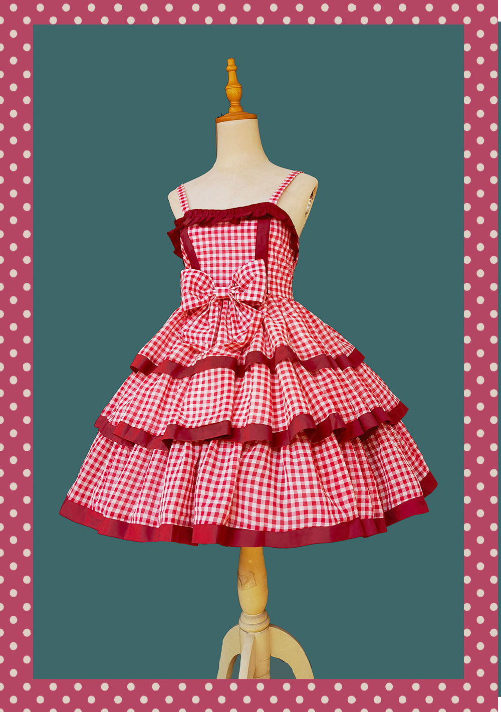 Infanta - Cloth Cat - Kawaii Lolita JSK Multi-Color Tiered Ruffles Dress