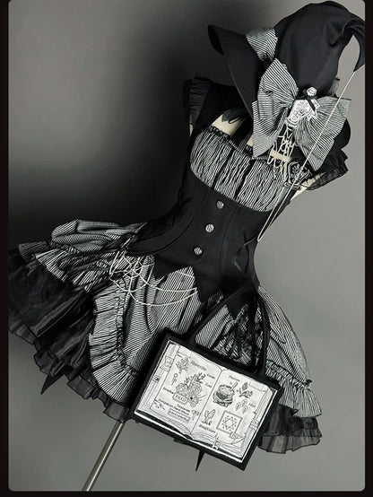 Alice Girl - Lolita Potion - Gothic Lolita Handbag Embroidered Lolita Black Bag