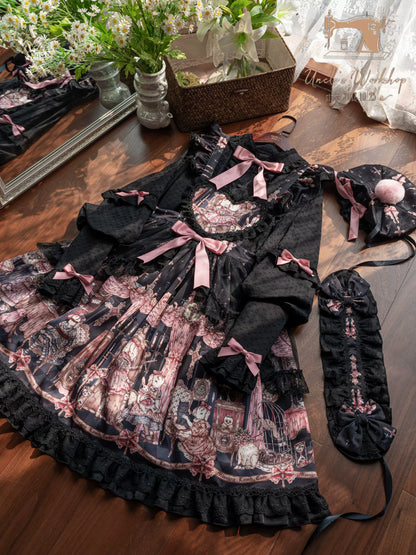 Uncle's Workshop - Missing Lamb Case - Gothic Lolita Dress Set with Sheep Prints