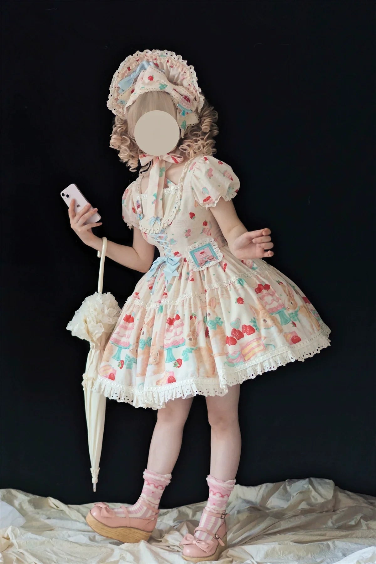 Dark Star Island - Honey Bunny Cake - Sweet Lolita JSK/OP/Strap SK/Shirt