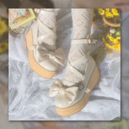 MODO - Multicolors Sweet Lolita Bow Platform Shoes
