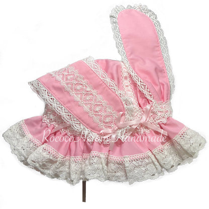 RococoHeroin - Handmade Lolita Bunny Hat Multiple Colors
