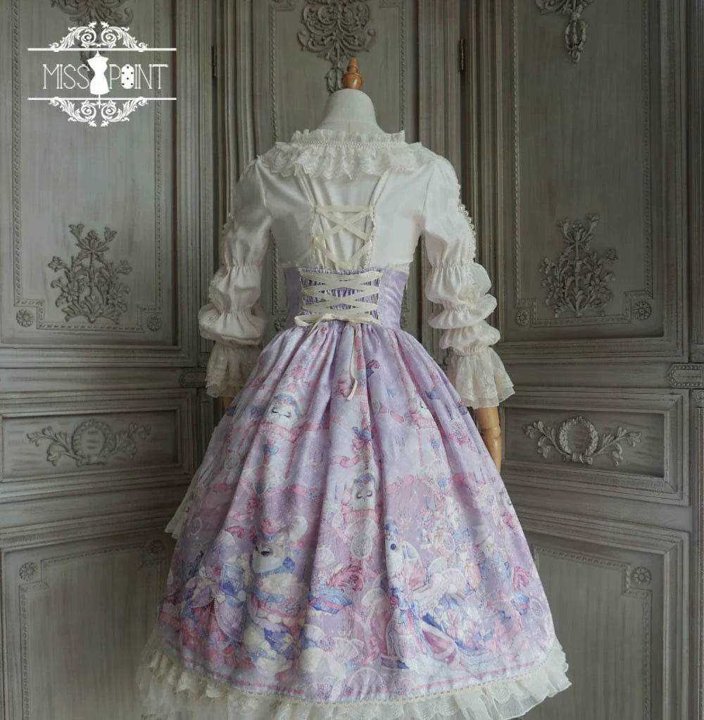 Miss Point - Elizabeth Meow - Classic Lolita Blouse Lotus Root Sleeve Lolita Shirt