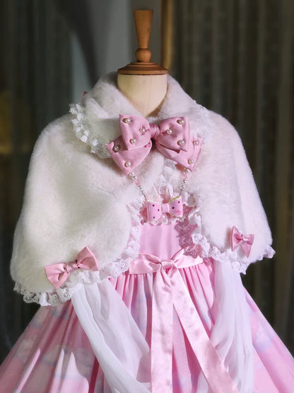 Letters from Unknown Star - Kawaii Lolita Cape Winter Lolita Shawl Daily
