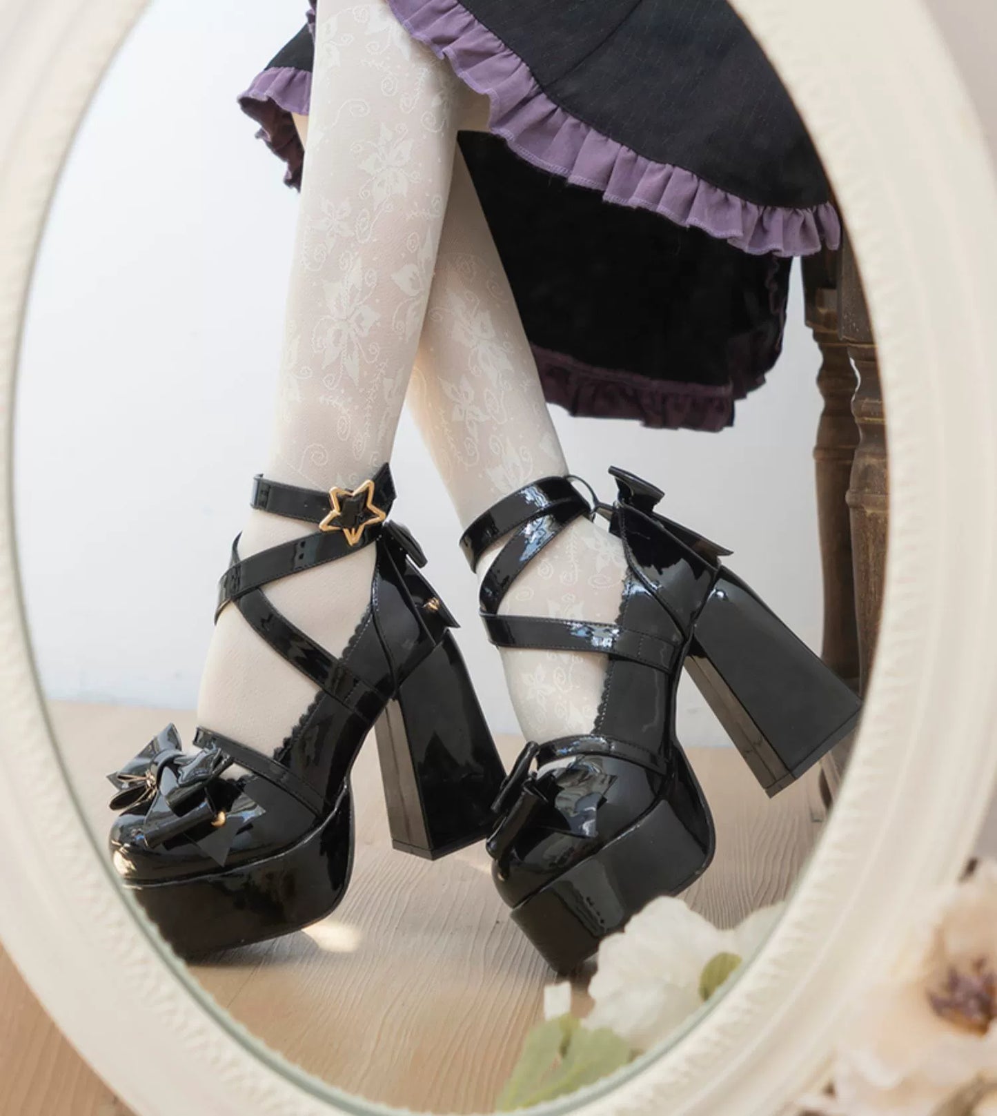 Beauty Bunny - Star Prayer - Kawaii Lolita Shoes Round Toe Summer Heels