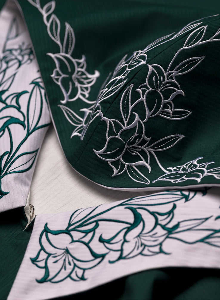 Youpairui - Lobnya - Gothic Nun Lolita Green OP Dress Set