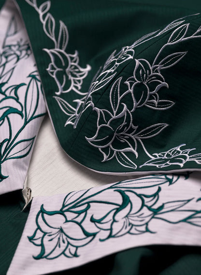 Youpairui - Lobnya - Gothic Nun Lolita Green OP Dress Set