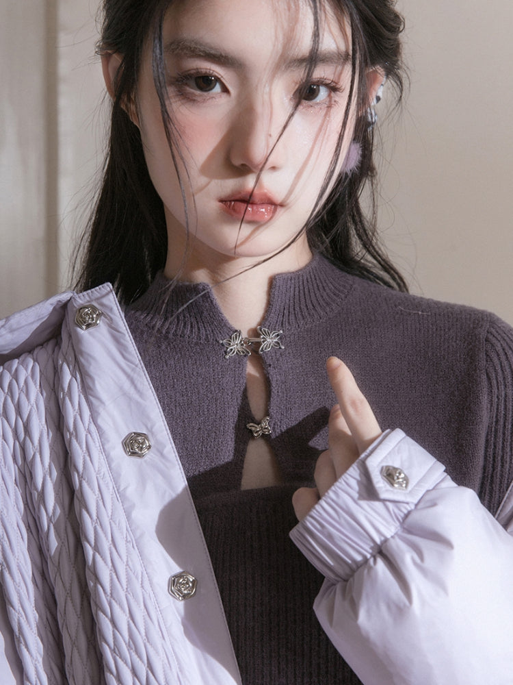 Chinese style wool dress【s0000005779】