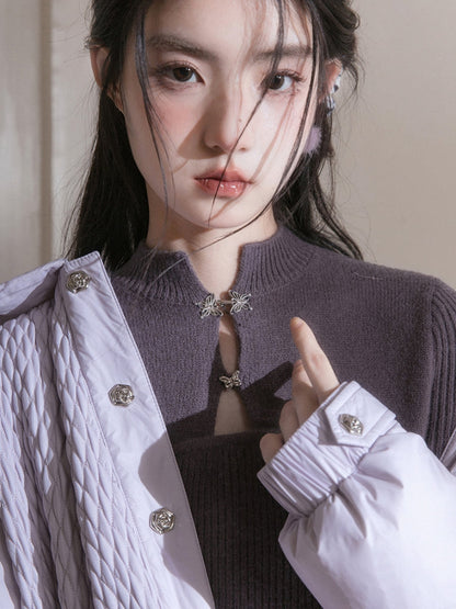 Chinese style wool dress【s0000005779】