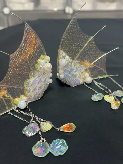 Forest Fluorescent Carps - Crumbling Skeleton - Ouji Lolita Fishbone Embroideried Vest, Prince Pants Suits