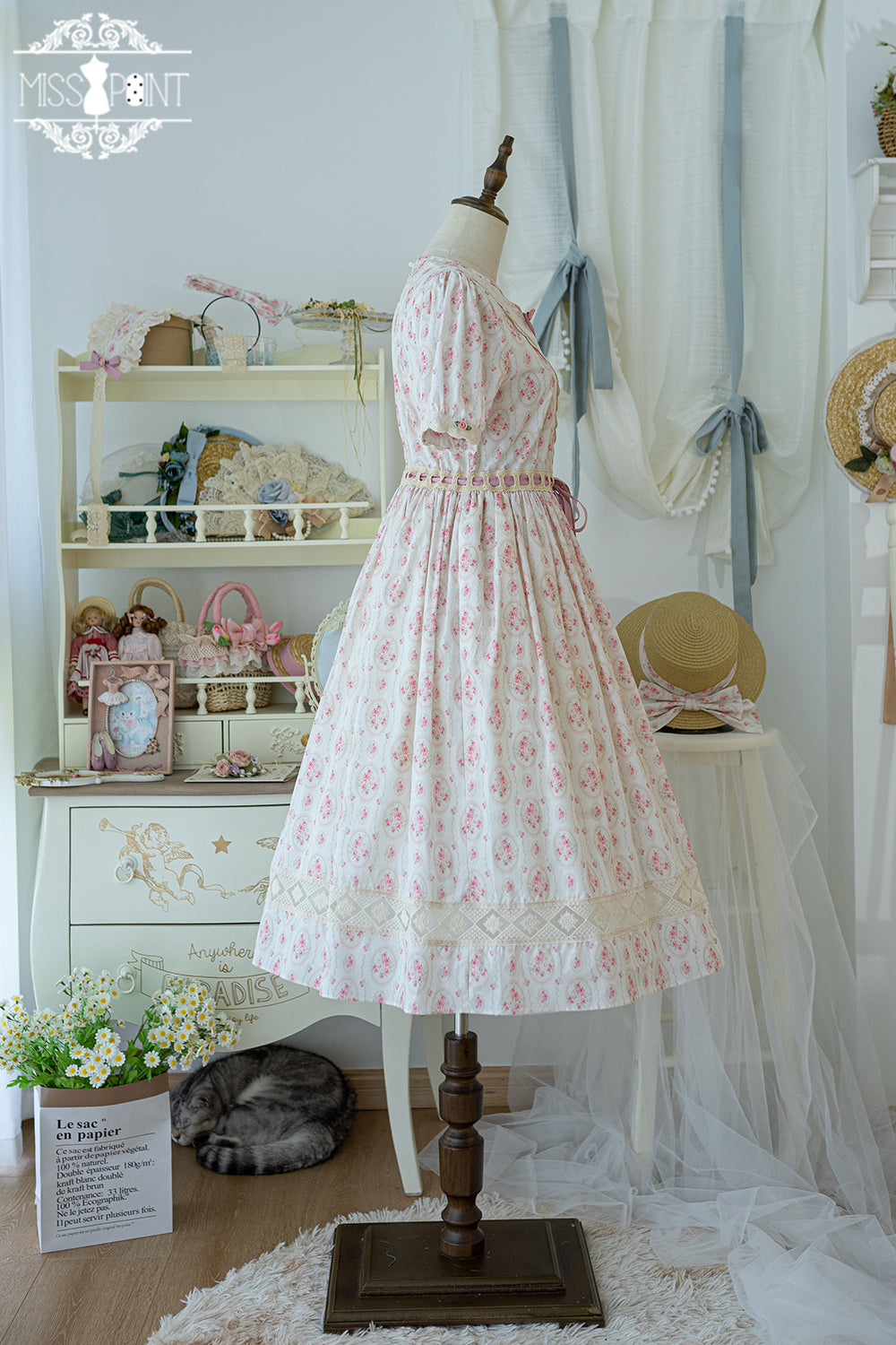 Miss Point - Happy Summer Elegant Lolita Floral OP Dress