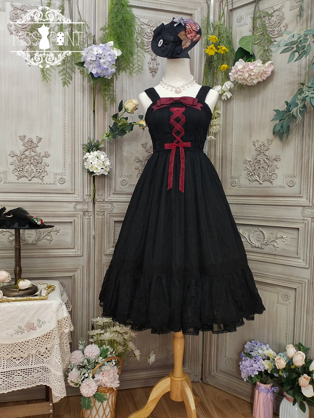 Miss Point - Woody Rose - Retro Classic Lolita JSK