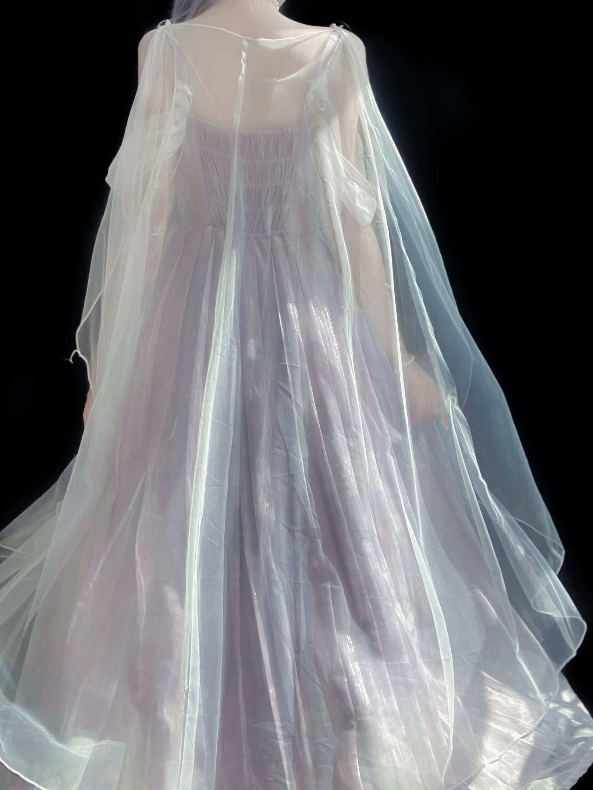 Meow Studio - Han Lolita Dress Side Slit Purple JSK Dress