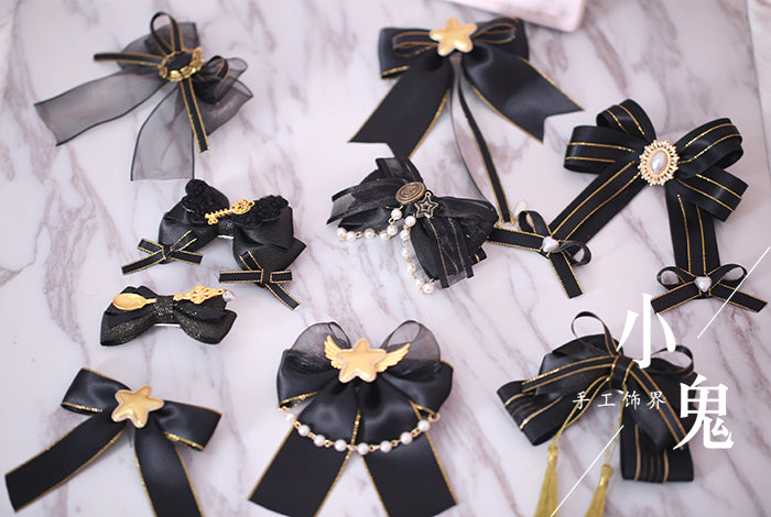 Xiaogui - Gothic Accessories Lolita Bow KC Hairclip